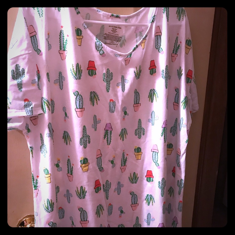 Cute cactus night gown